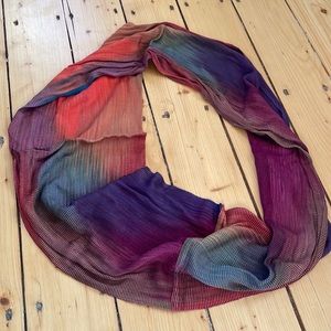 Rainbow infinity scarf